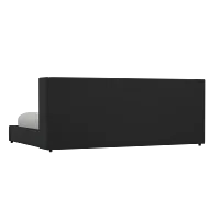 Captiva Elite Black 48" Upholstered Shelter Bed