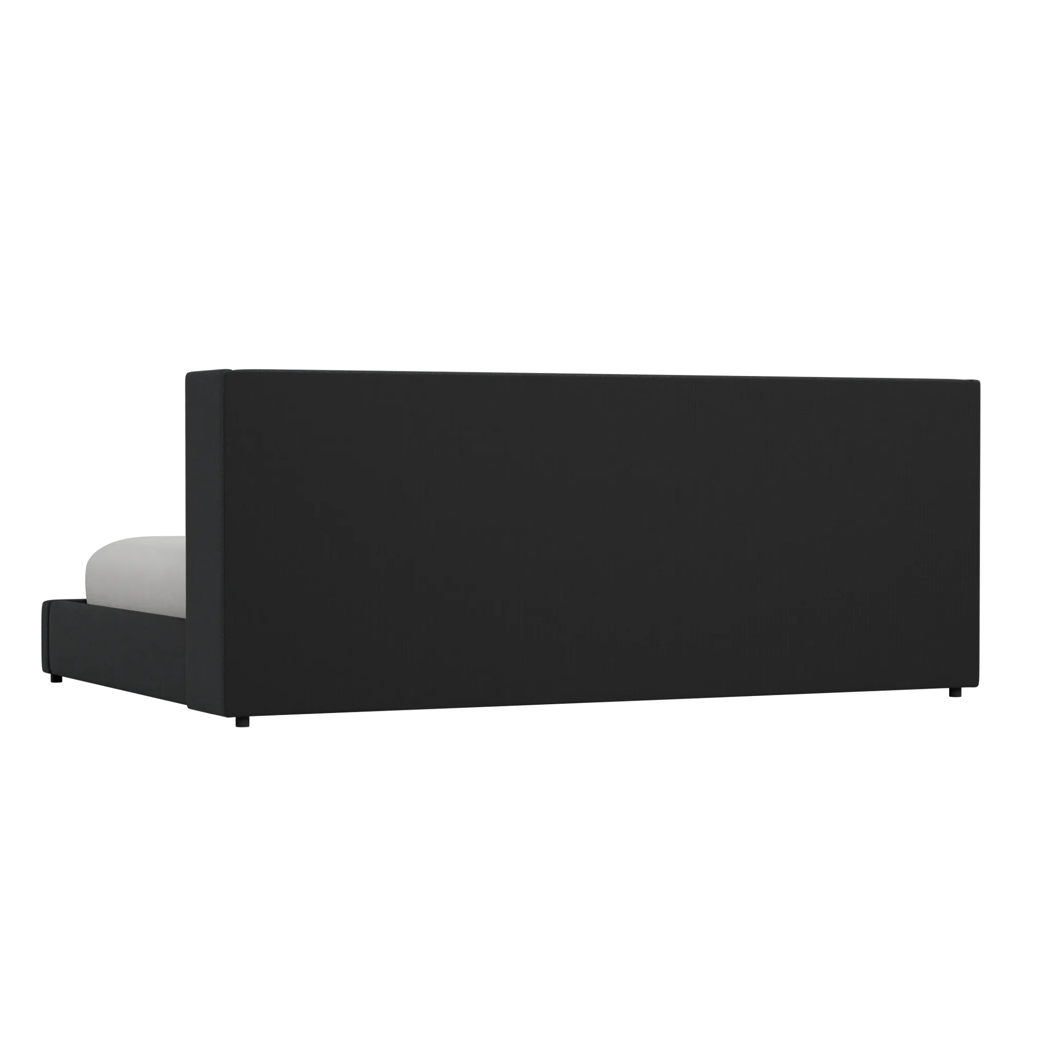 Captiva Elite Black 48" Upholstered Shelter Bed