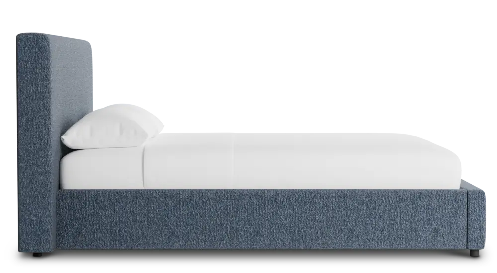 Grayton Maguire Blue 44" Upholstered Platform Bed Grayton Maguire Blue 44" Upholstered Platform Bed