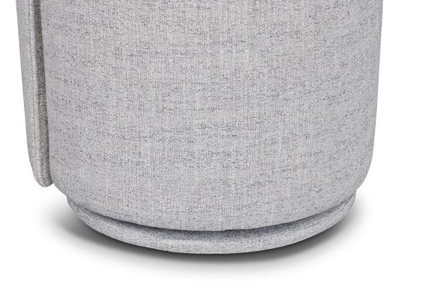 Claude Gray Round Upholstered Side Chair