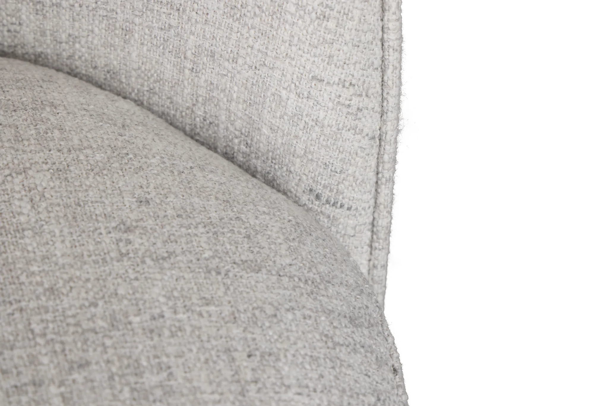 Claude Gray Round Upholstered Side Chair