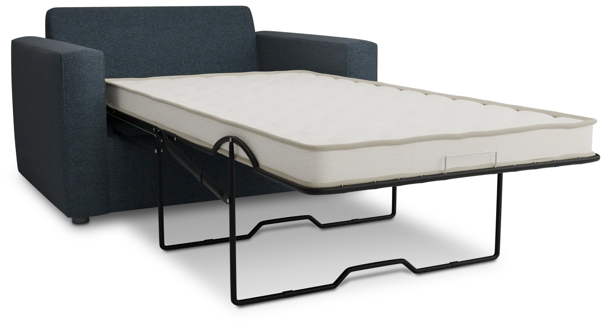 Siesta Elite Dark Blue Fabric Innerspring Sleeper Siesta Elite Dark Blue Fabric Innerspring Sleeper