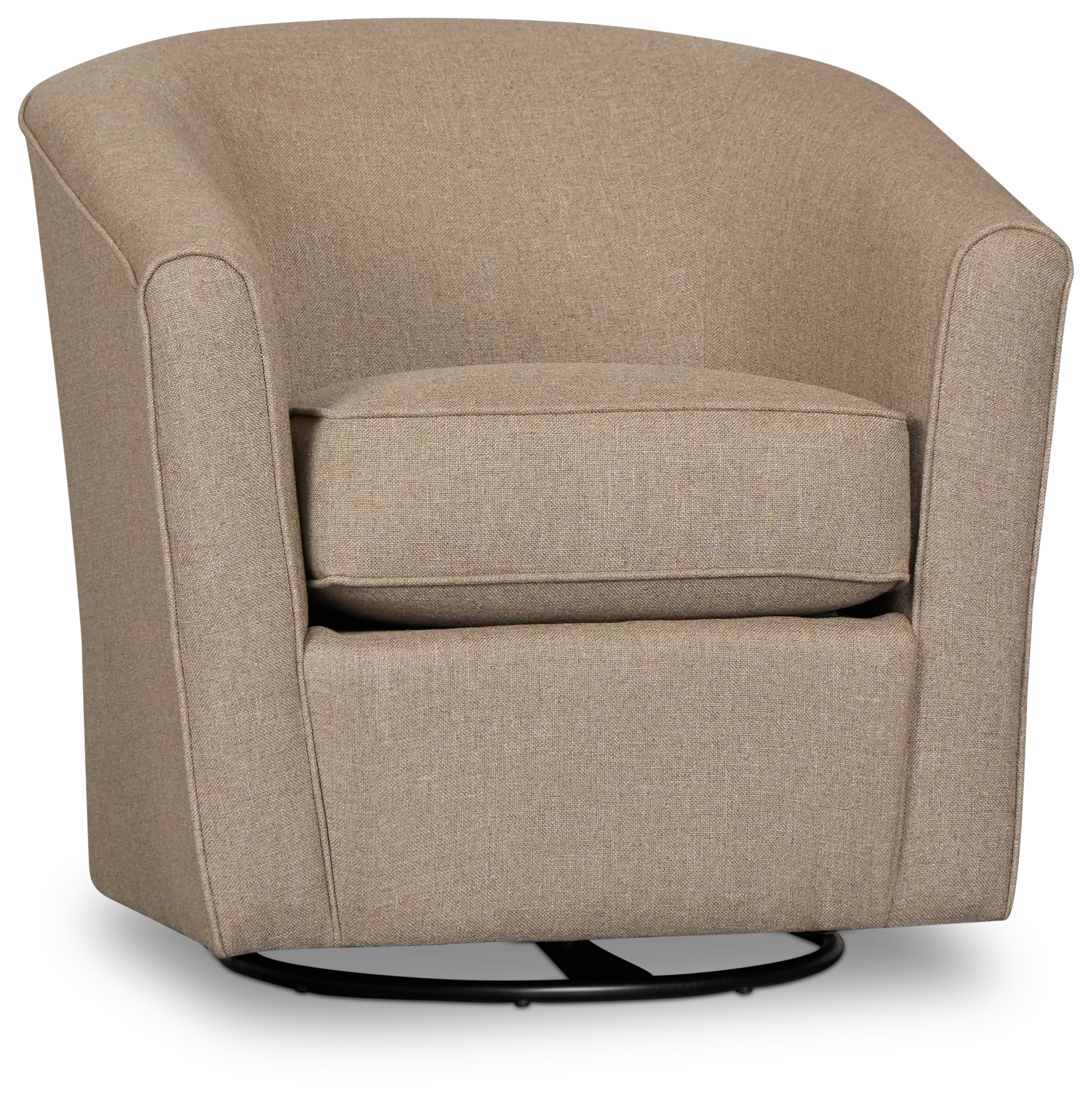 Tate Brown Fabric Swivel Chair Tate Brown Fabric Swivel Chair