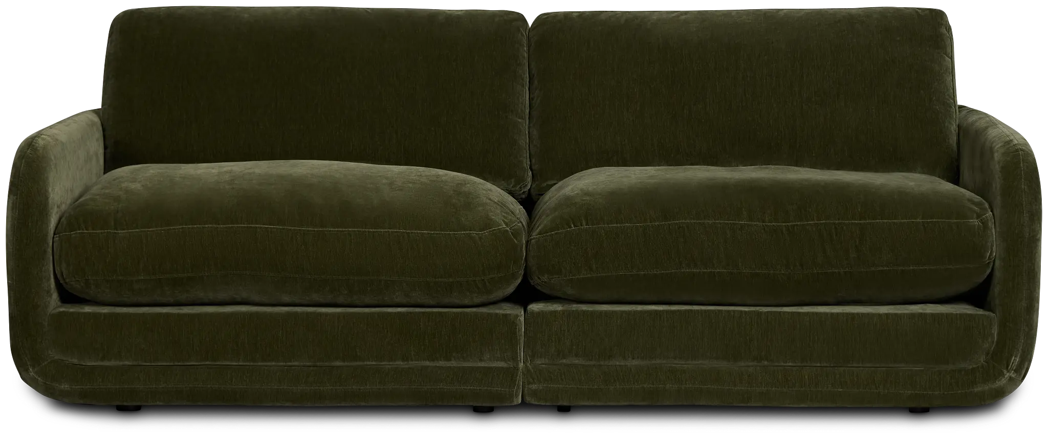 Jules Green Velvet 2 Piece Modular Sofa Jules Green Velvet 2 Piece Modular Sofa