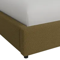 Grayton Elite Dark Green 44" Upholstered Platform Bed