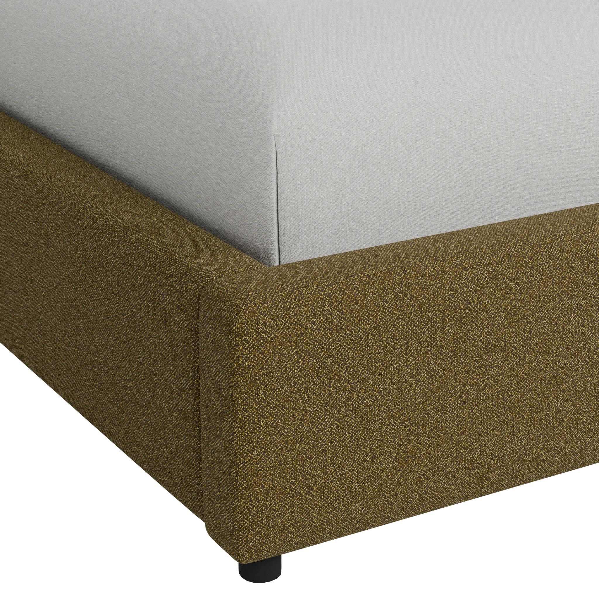 Grayton Elite Dark Green 44" Upholstered Platform Bed