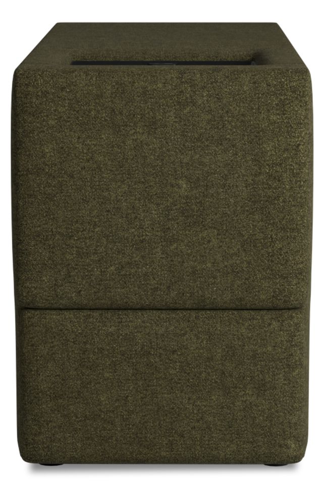 Citymod Green Fabric Itable Media Console With Storage Drawer