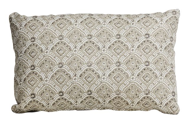 Kipling Gray Lumbar Indoor/outdoor Accent Pillow