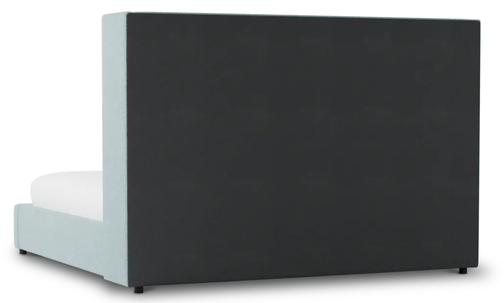 Captiva Elite Light Blue 60" Upholstered Shelter Bed Captiva Elite Light Blue 60" Upholstered Shelter Bed