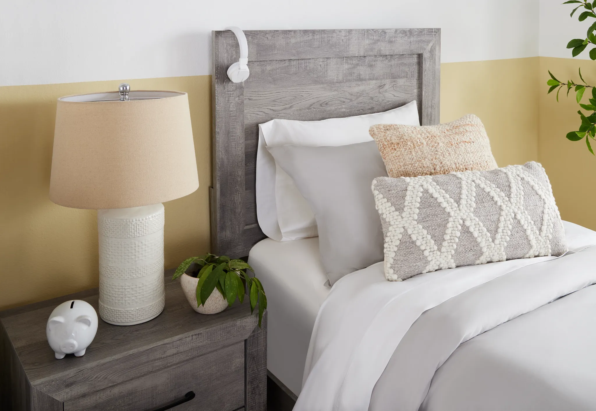 Ollie Gray Panel Bed