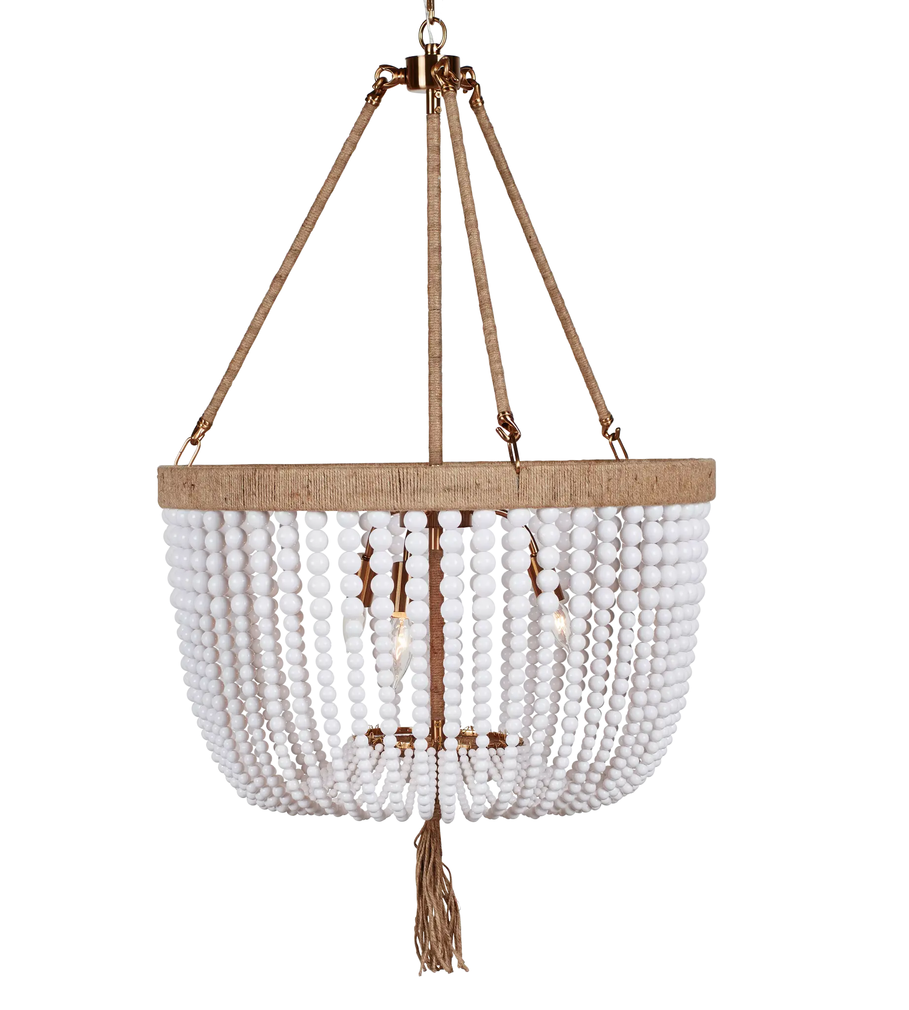 Larsen White Small Chandelier Larsen White Small Chandelier