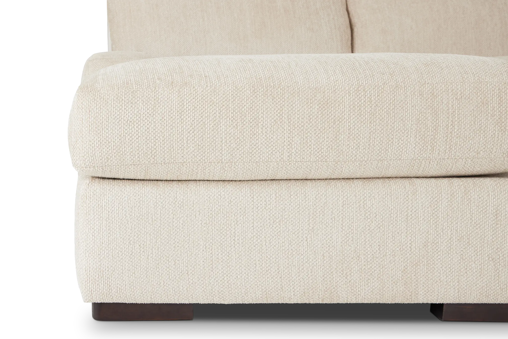 Alpha Beige Fabric Medium Left Chaise Sectional Alpha Beige Fabric Medium Left Chaise Sectional