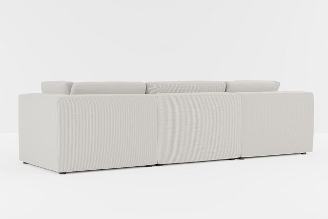 Destin Lucy Light Beige Fabric 4-piece Modular Sectional