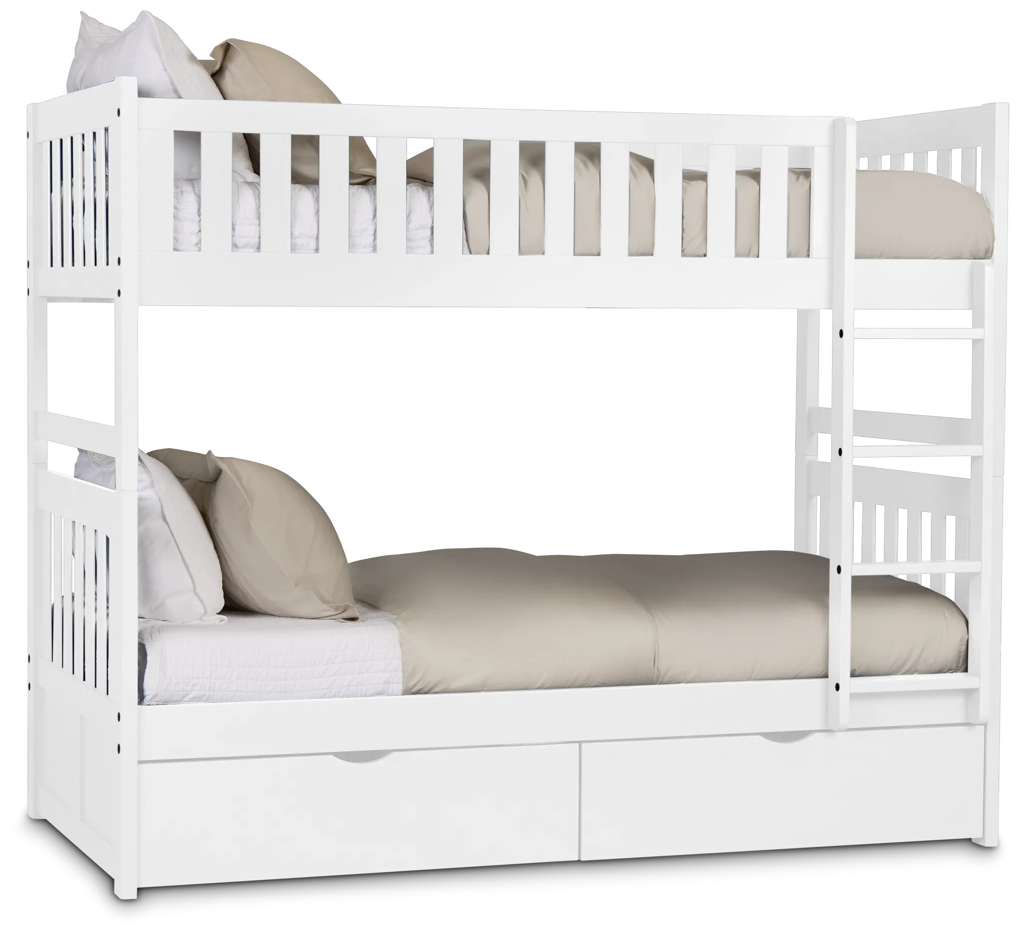 Charleston White Storage Bunk Bed
