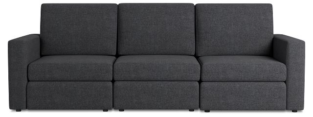 Citymod Dark Gray Fabric 3-piece Modular Sofa