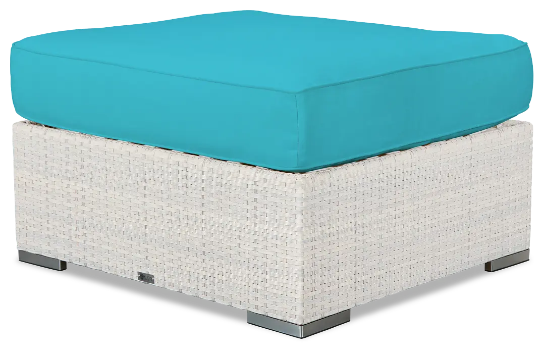 Biscayne Dark Teal Ottoman Biscayne Dark Teal Ottoman