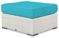 Biscayne Dark Teal Ottoman