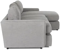 Noah Gray Fabric Small Right Chaise Sectional