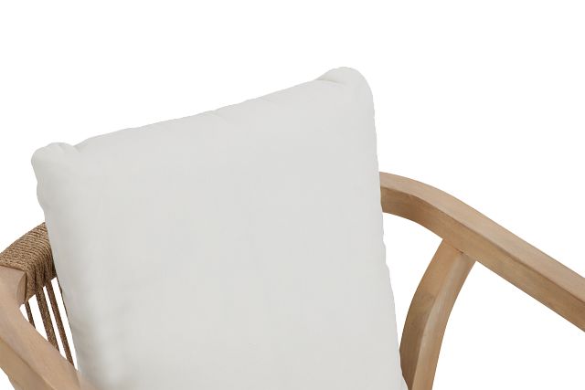 Lucia White Cushioned Arm Chair (4)