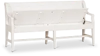 Heron Cove White Storage Dining Bench