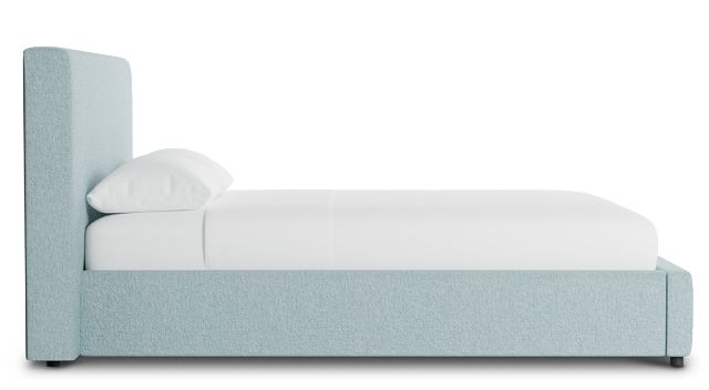 Grayton Elite Light Blue 44" Upholstered Platform Bed