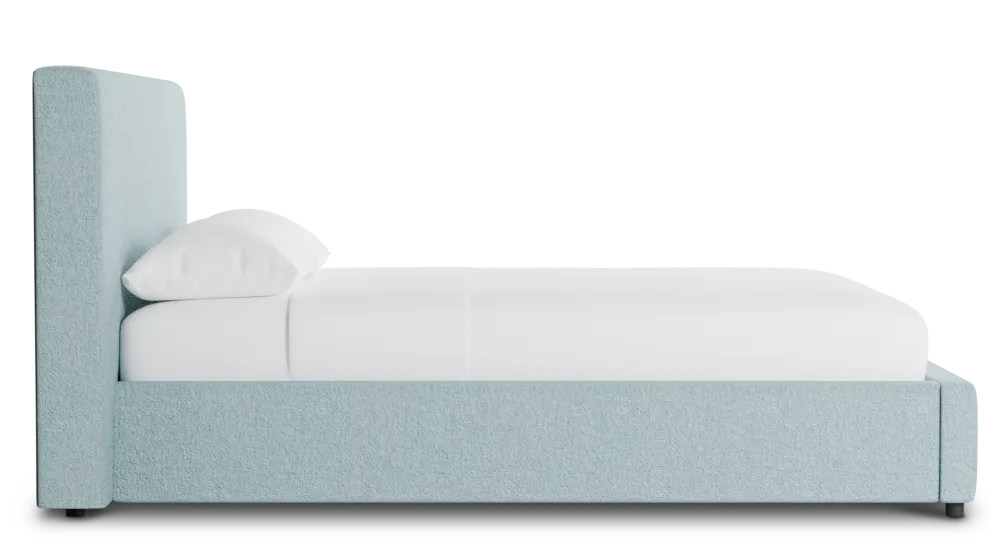 Grayton Elite Light Blue 44" Upholstered Platform Bed