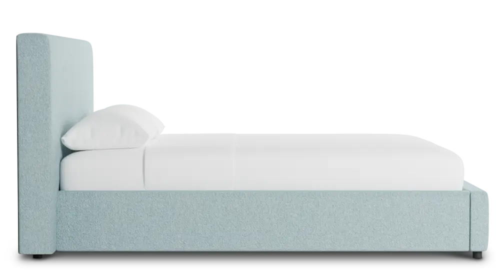 Grayton Elite Light Blue 44" Upholstered Platform Bed Grayton Elite Light Blue 44" Upholstered Platform Bed