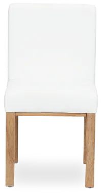 Haven White Upholstered Side Chair