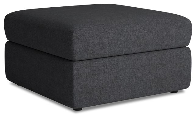 Citymod Dark Gray Fabric Storage Ottoman