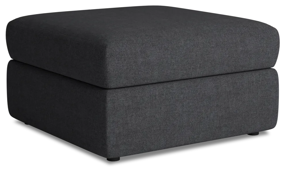 Citymod Dark Gray Fabric Storage Ottoman