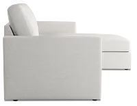 Citymod White Fabric Small Right Chaise Sectional