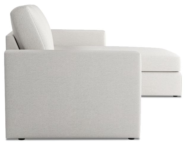 Citymod White Fabric Small Right Chaise Sectional