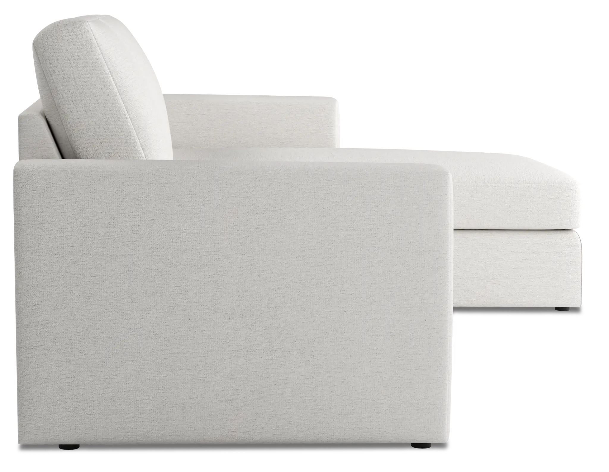 Citymod White Fabric Small Right Chaise Sectional Citymod White Fabric Small Right Chaise Sectional