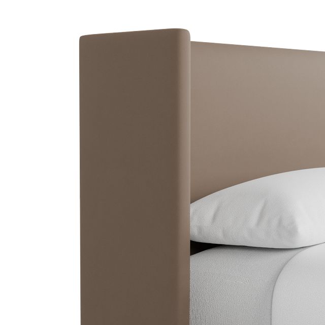 Captiva Joya Beige 48" Upholstered Shelter Bed