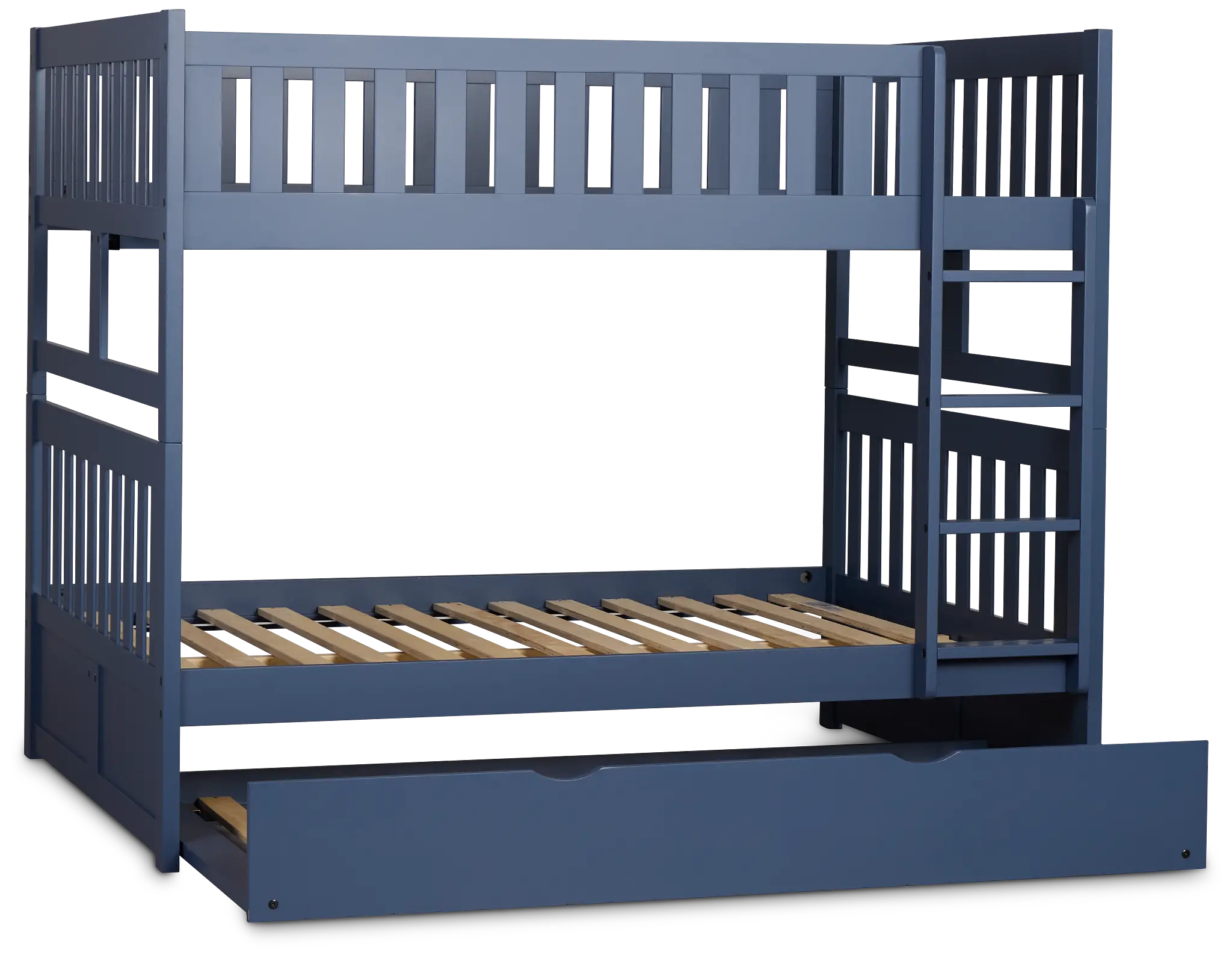 Charleston Dark Blue Trundle Bunk Bed Charleston Dark Blue Trundle Bunk Bed