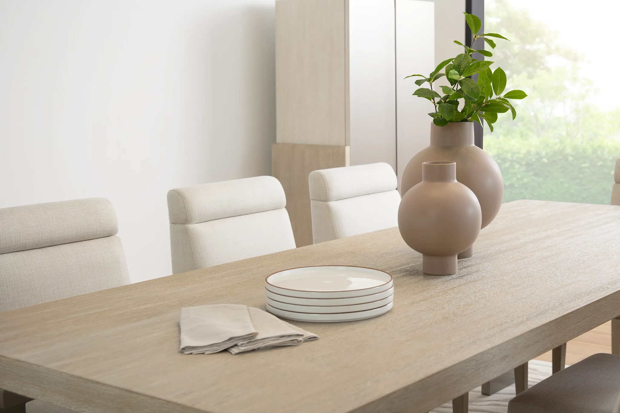 Miramar Light Tone Rectangular Table