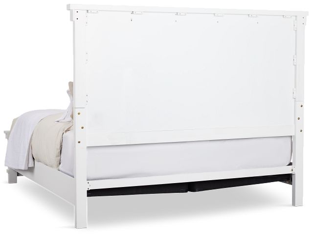 Anton White Panel Bed