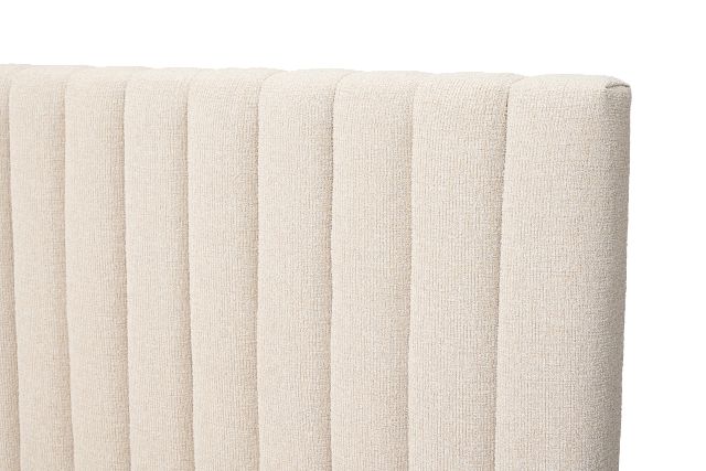 Nomad Light Beige Uph Platform Bed