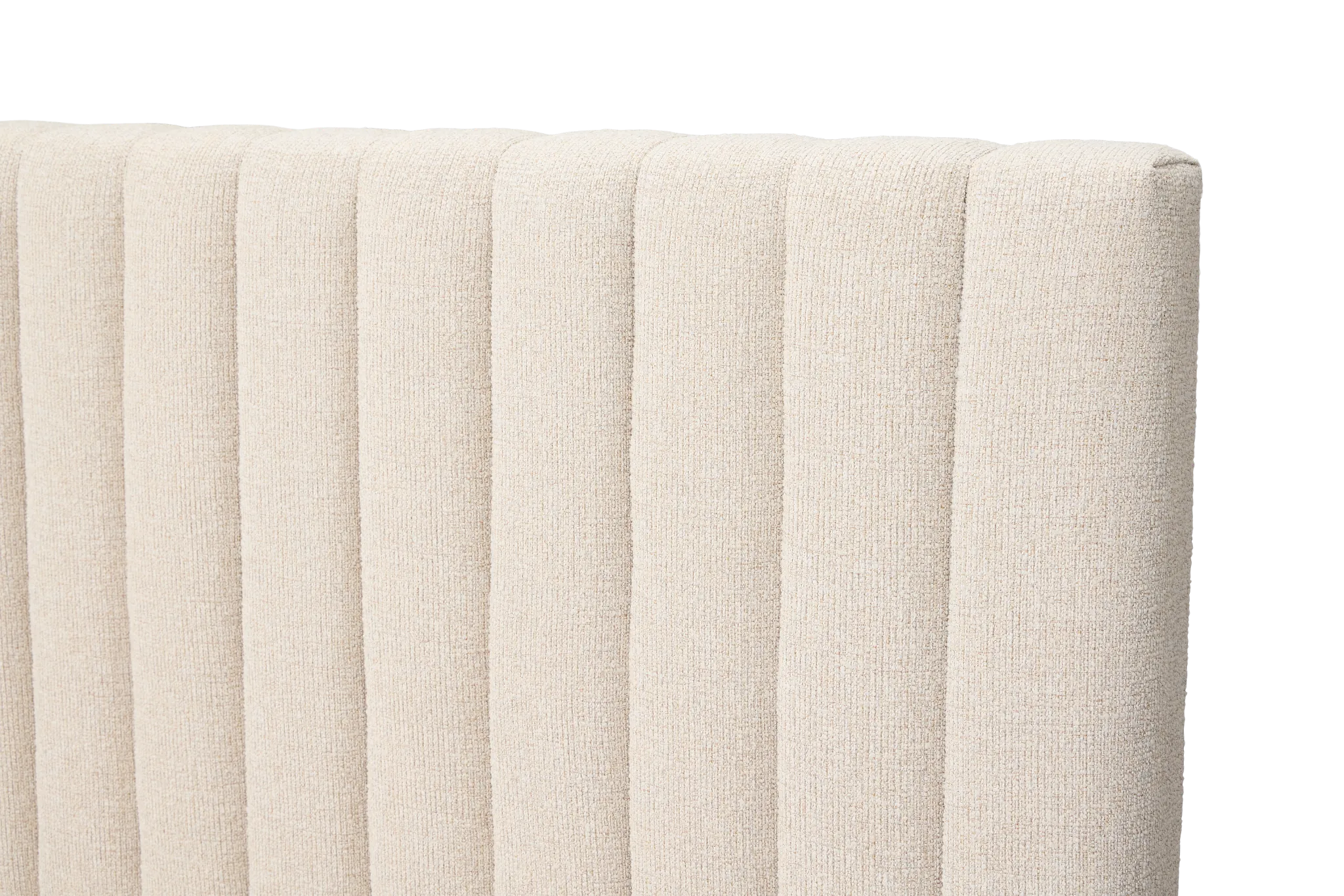 Nomad Light Beige Uph Platform Bed