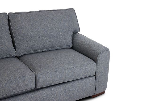 Austin Blue Fabric Loveseat