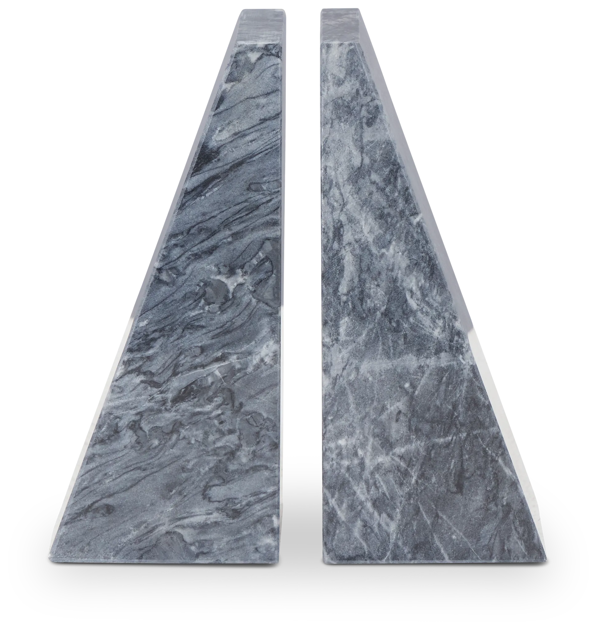 Ludo Black Marble Bookends