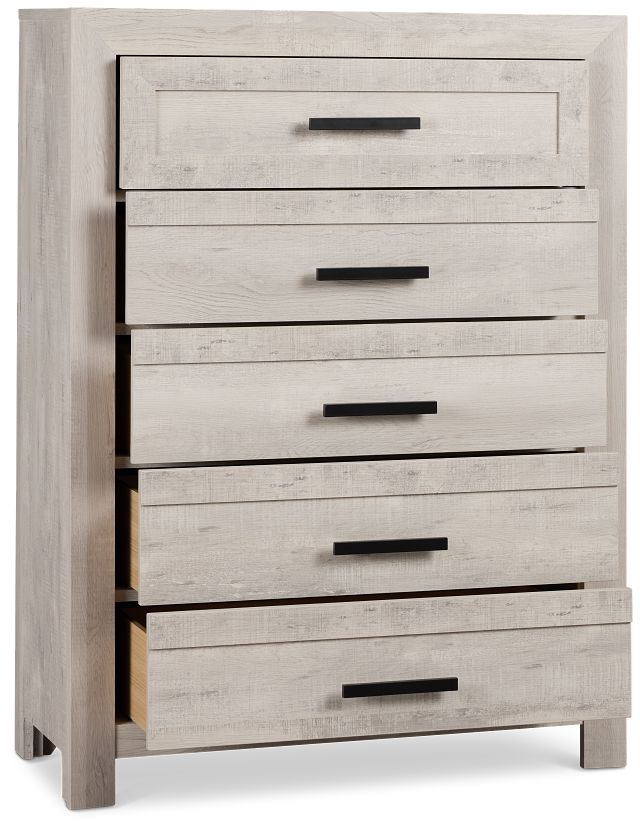 Delray White Drawer Chest