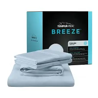 Tempur-pedic Breeze Cooling Light Blue Tencel Ctn Sheets