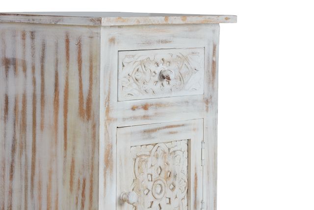 Celine Whitewash Accent Table