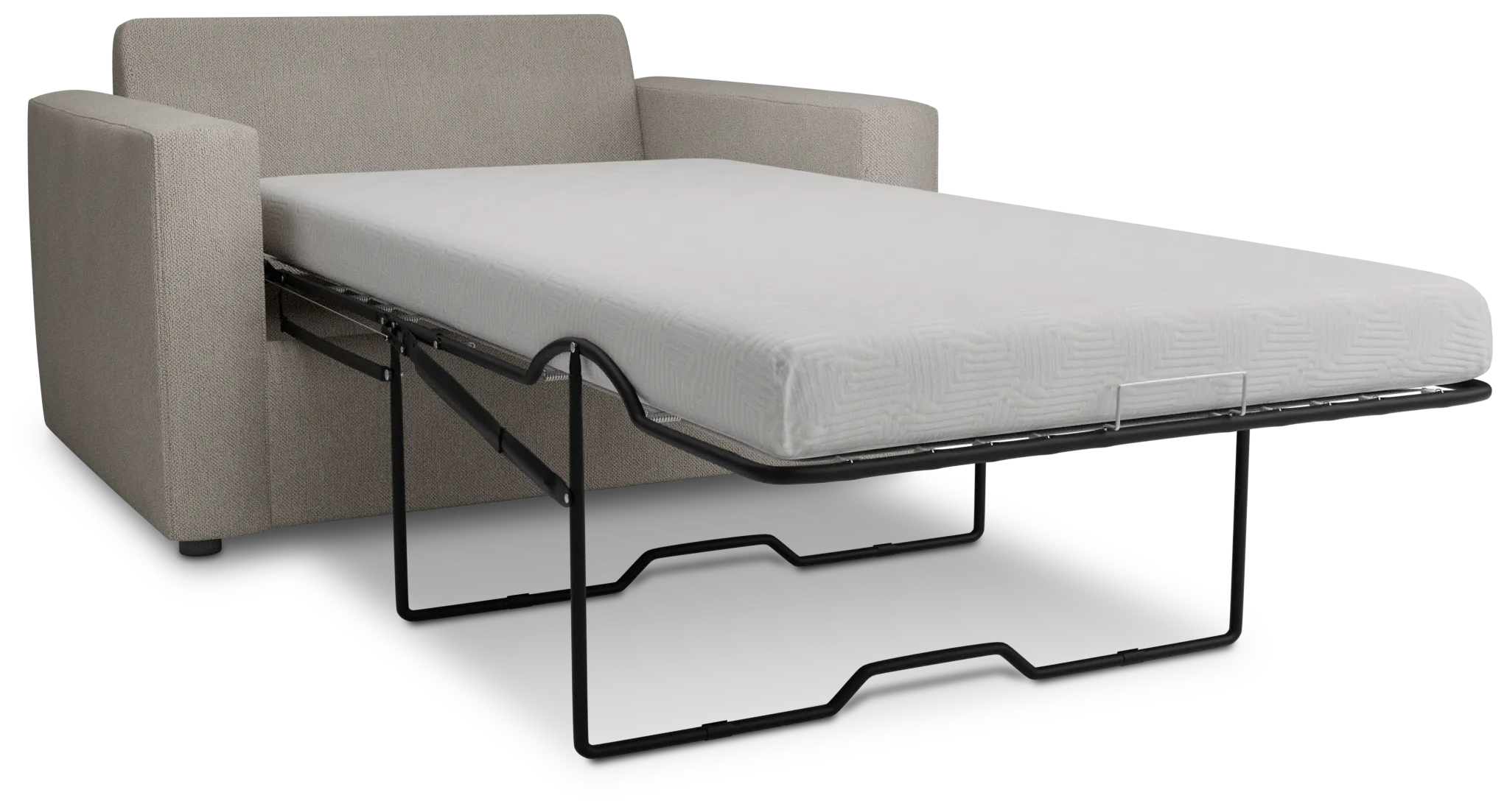 Siesta Revenue Beige Fabric Cooling Memory Foam Sleeper