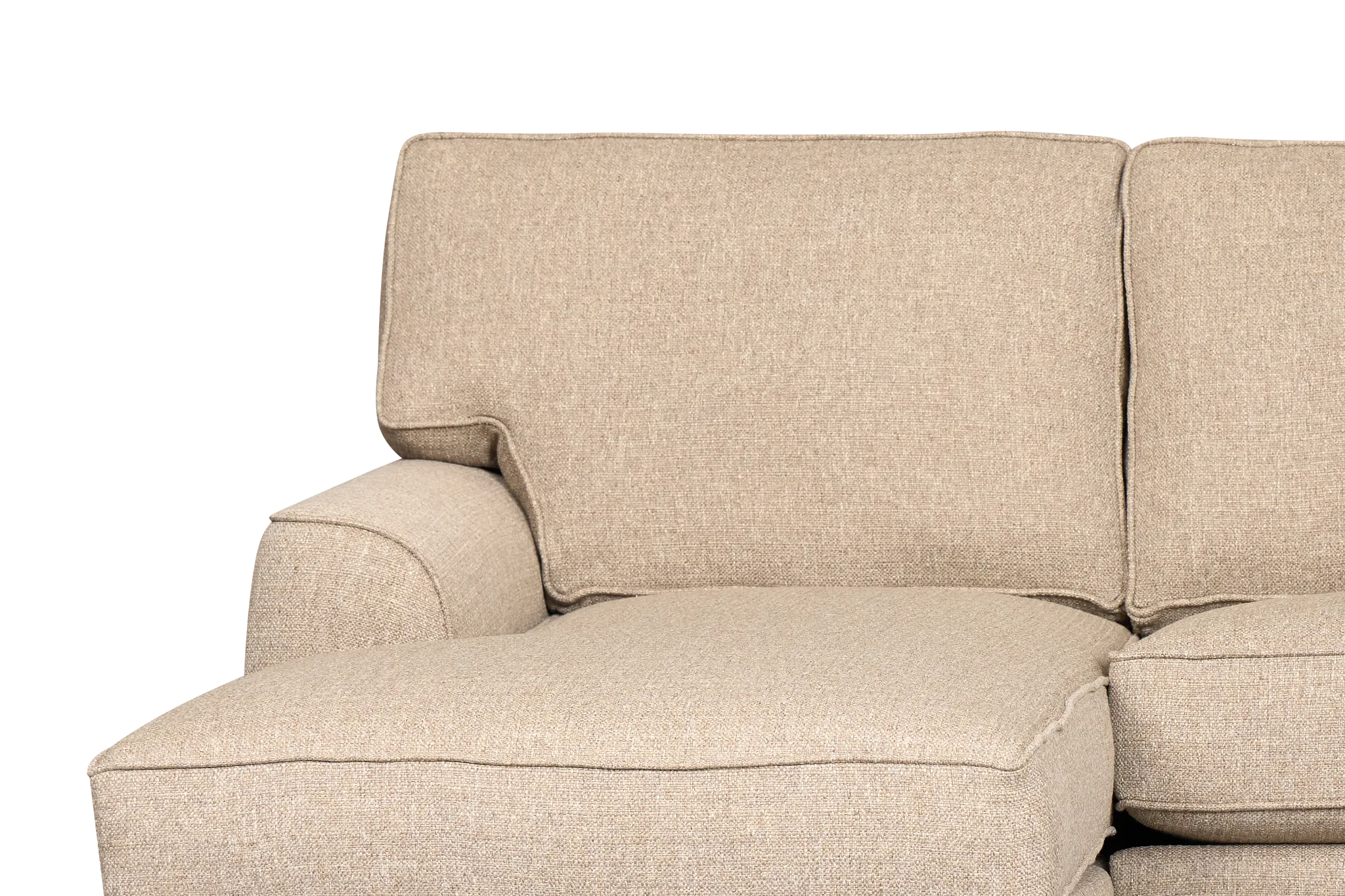 Sinclair Brown Fabric Large Left Chaise Sectional