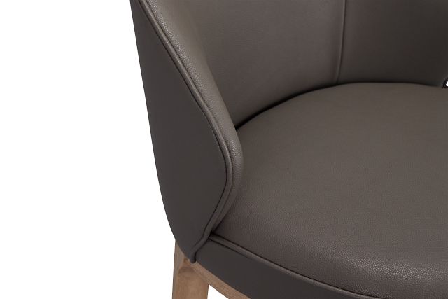 Libby Dark Gray Micro 30" Upholstered Barstool