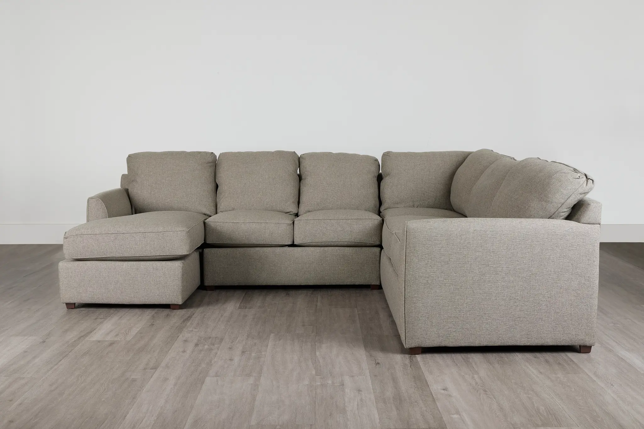 Asheville Brown Fabric Medium Left Chaise Sectional Asheville Brown Fabric Medium Left Chaise Sectional