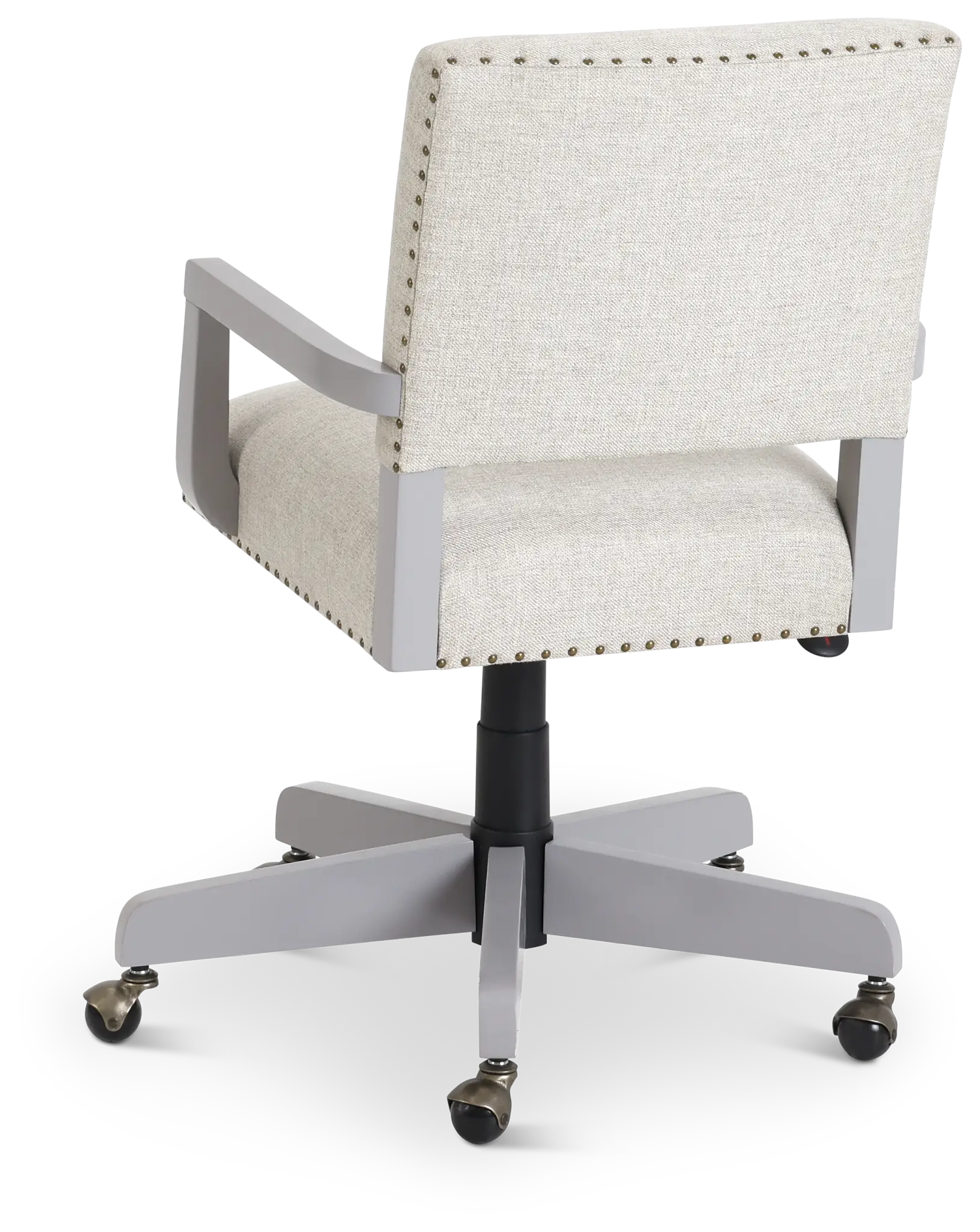 Newport Gray Wood Upholstered Desk Chair Newport Gray Wood Upholstered Desk Chair