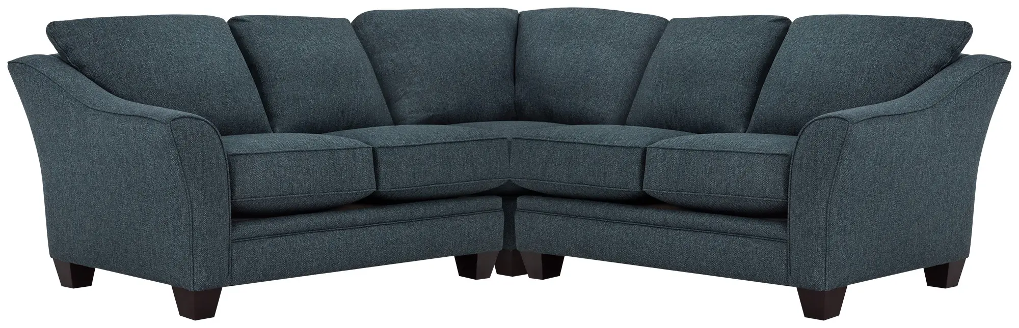Avery Dark Blue Fabric Small Two-arm Sectional Avery Dark Blue Fabric Small Two-arm Sectional